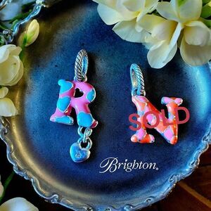 BRIGHTON Enamel Alphabet Charms. $20 Each! EURO-SUMMER!